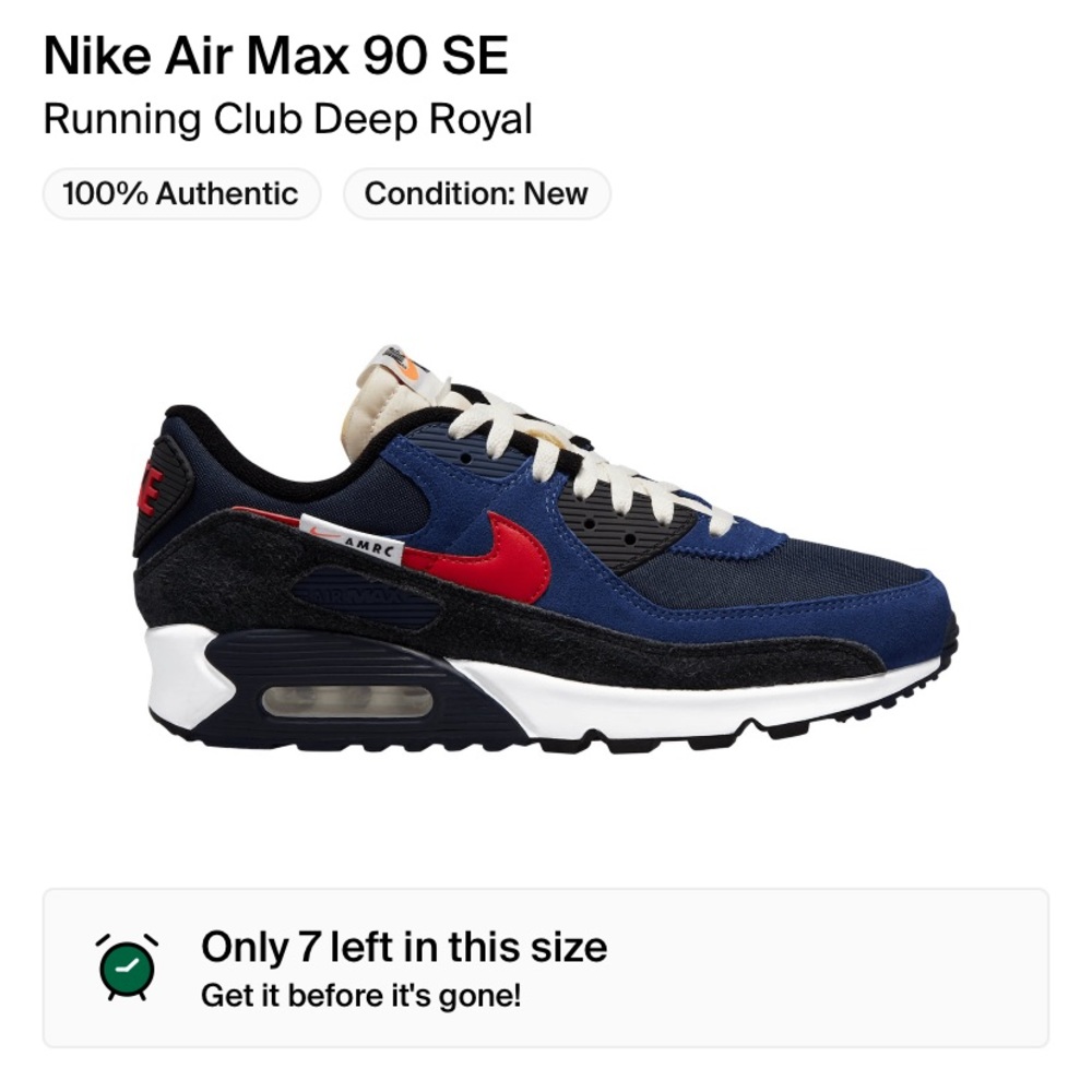 Brand New Nike Air Max 90 SE “Running Club” - Picture 2 of 3
